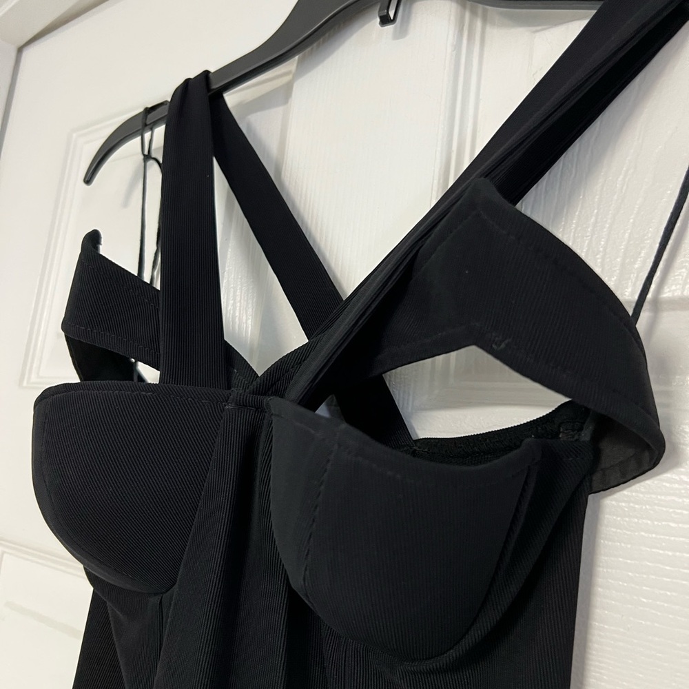 The Indecent Proposal Dress. Gorgeous Black Semi Formal Maxi Dress. - Picture 3 of 11